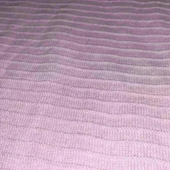 Margret Winters 100% Cotton Pink Shift Dress w/ Orange Pockets Artisan Knit Mod - Picture 9 of 12